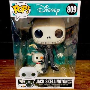 Jack Skellington With Zero Funko POP 10 Inch